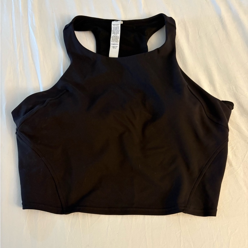 Lululemon Wunder Train Black Racerback Crop Top
